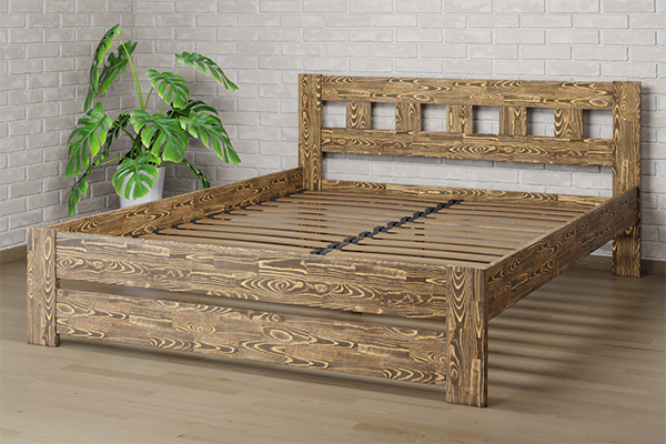 

Ліжко Camelia Сакура 120х200 Горіх темний Сосна Олія