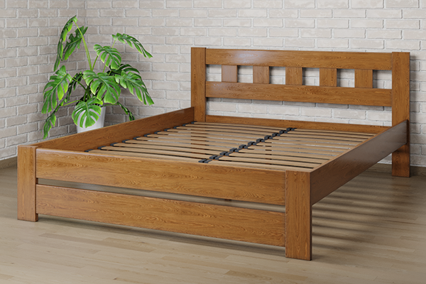 

Ліжко Camelia Сакура 120х200 Горіх світлий Сосна Лак