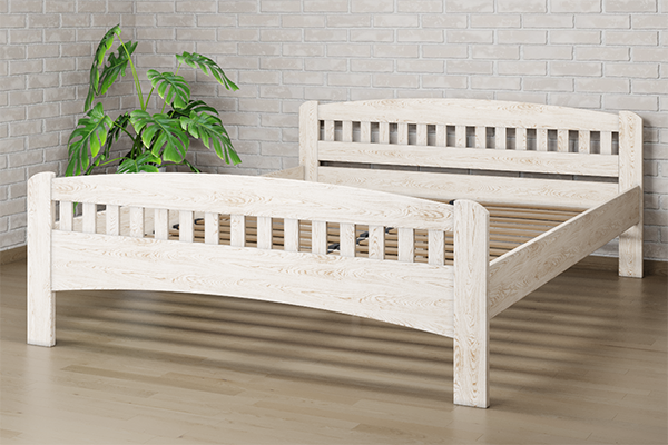 

Ліжко Camelia Розалія 120х190 Білий Сосна Олія