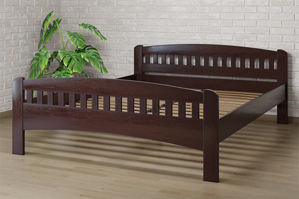 

Ліжко Camelia Розалія 160х200 Горіх темний Бук Лак