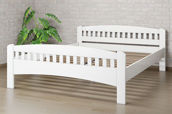 

Ліжко Camelia Розалія 140х190 Білий Сосна Лак