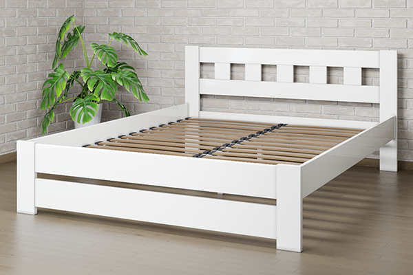 

Ліжко Camelia Сакура 120х200 Білий Бук Лак