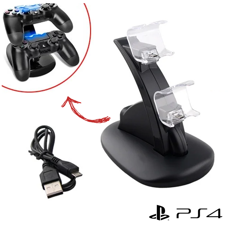 

Зарядная док-станция Julo для Playstation 4 FAT SLIM PRO c зарядкой для 2-х геймпадов Dualshock