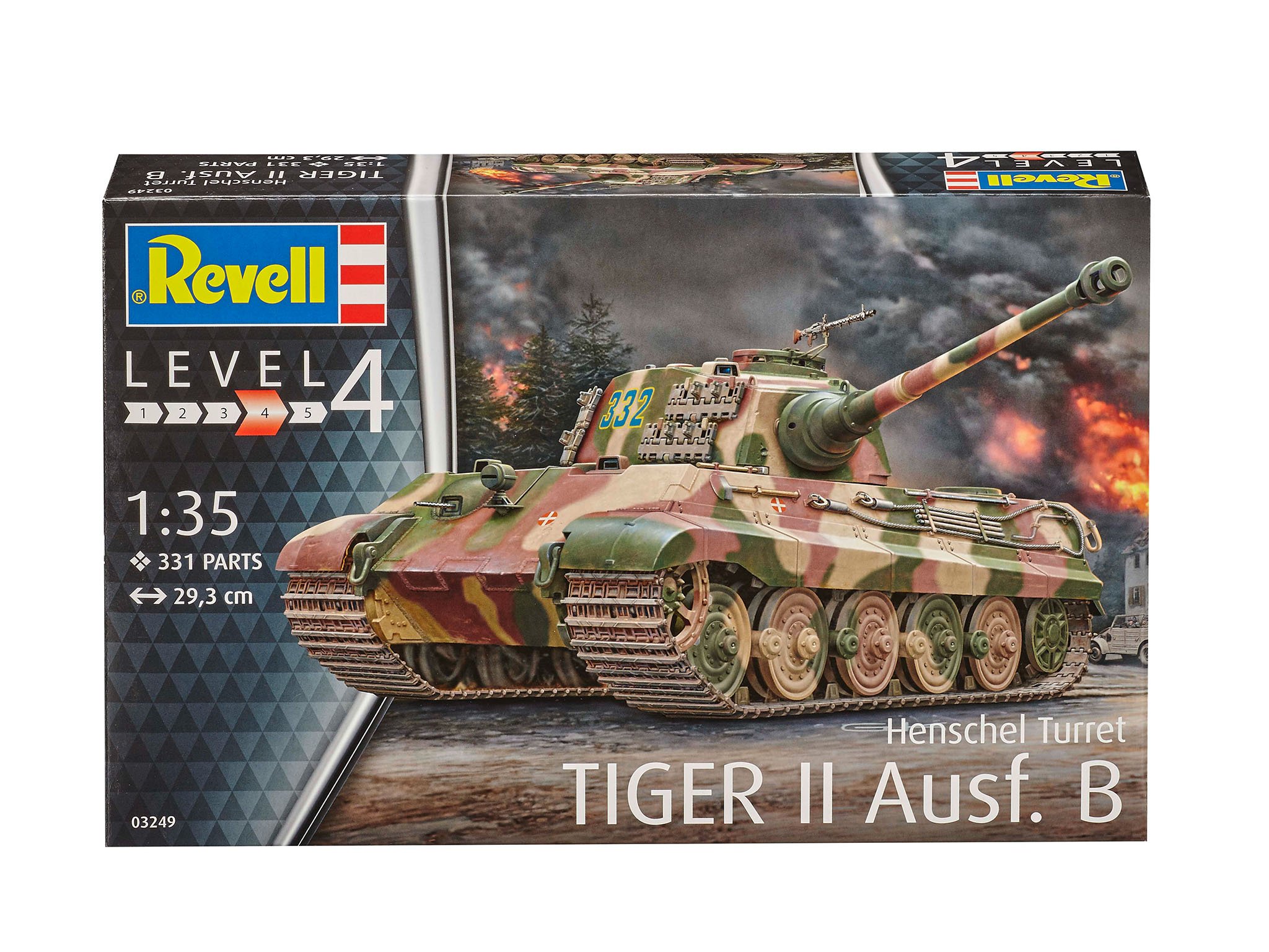 

Сборная модель Revell Тяжелый танк Tiger II Henschel Turret (03249)