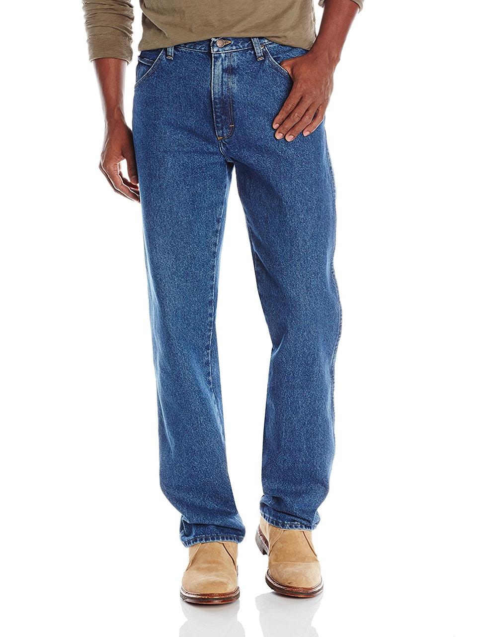 

Джинсы Wrangler Regular Fit Straight Leg, Stonewash Mid, 36W34L, ZM100SW