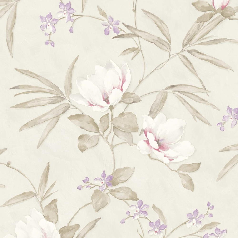 

Обои Grandeco Fiore FO3201 цветущие ветви светло-бежевые