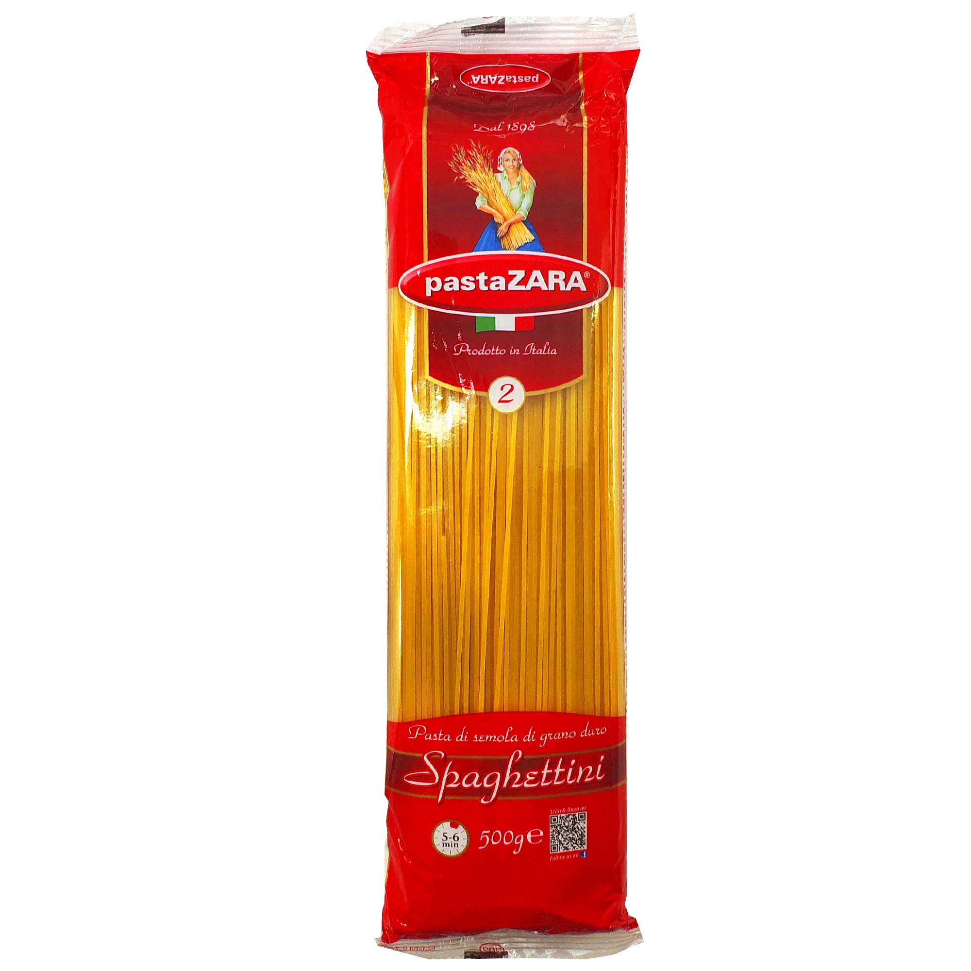 Макарони Pasta Zara 002 Spaghettini 500 г – купить по низкой цене в ...