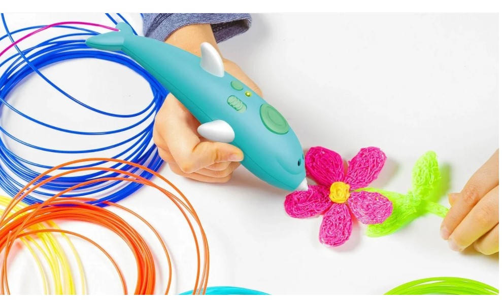 

Ручка 3D аккумуляторная с трафаретом дельфин 3D pen K9903 Розовый (М- 13665)
