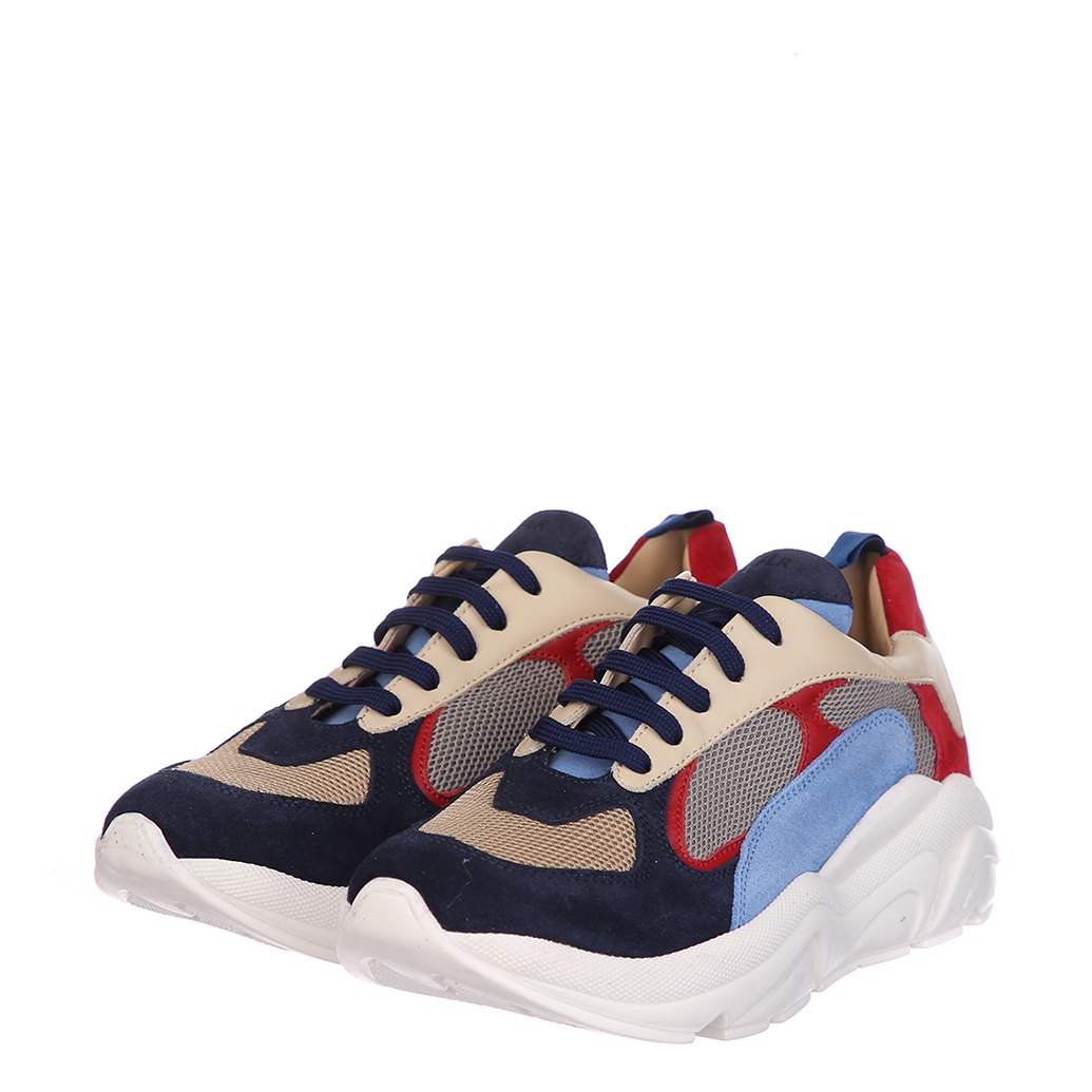 

Кроссовки Florens V6884 velour blue-rosso 35 синий