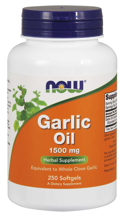 

Специальный продукт NOW Garlic Oil 1500 mg Softgels 250 капсул (4384303070)