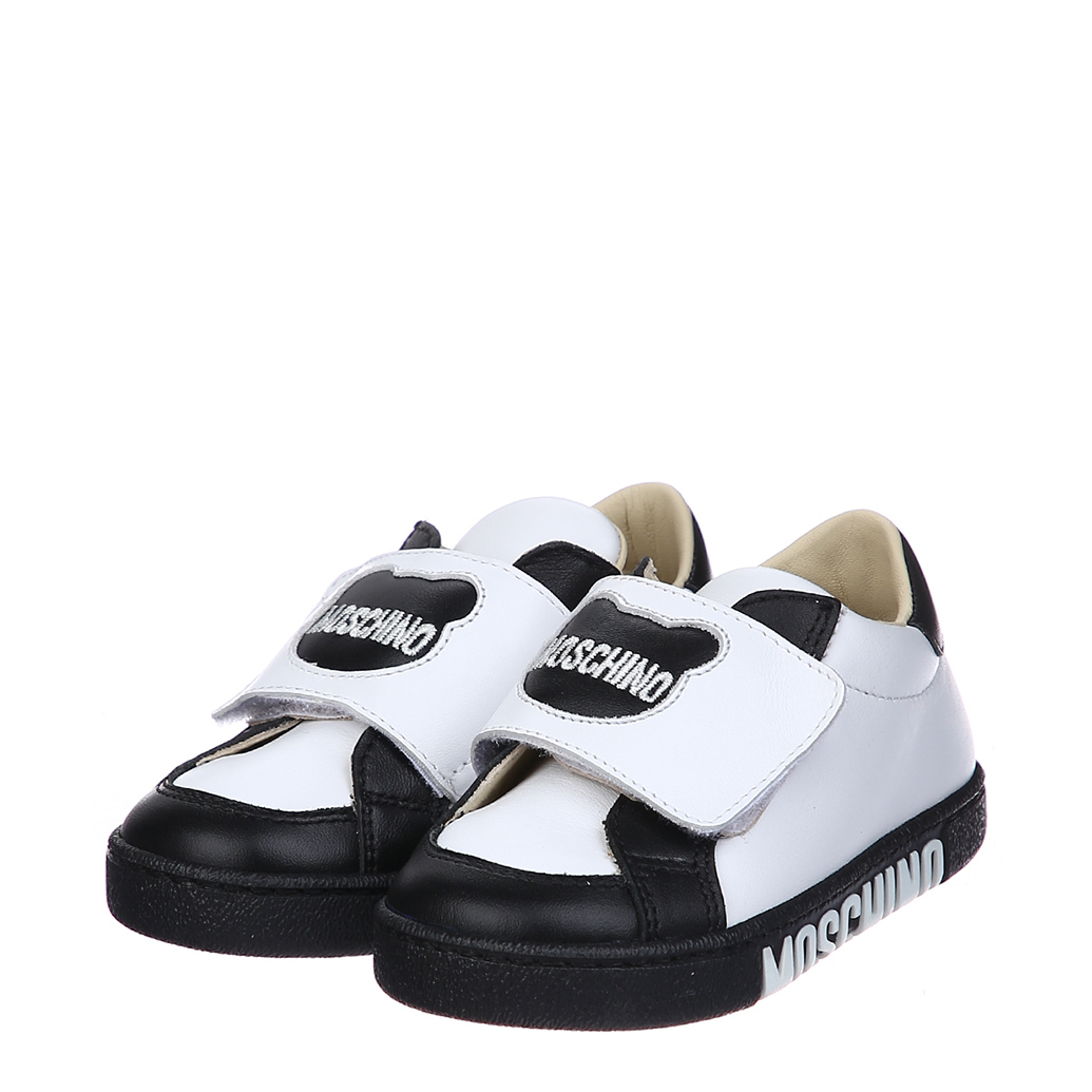 

Кеды Moschino 26289 nero-bianco 22 белый
