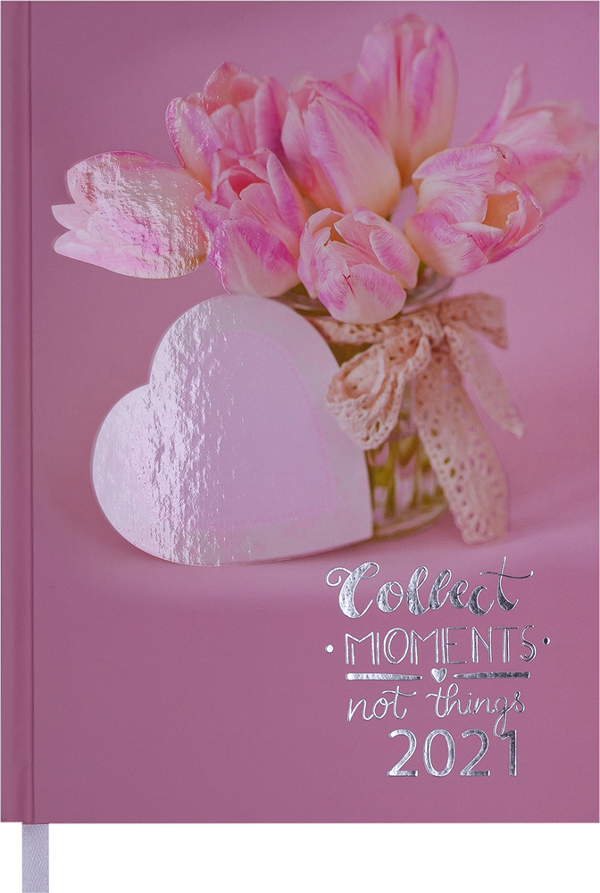 

Ежедневник датированный Buromax 2021 Romantic A5 на 336 страниц Светло-розовый (BM.2170-43)
