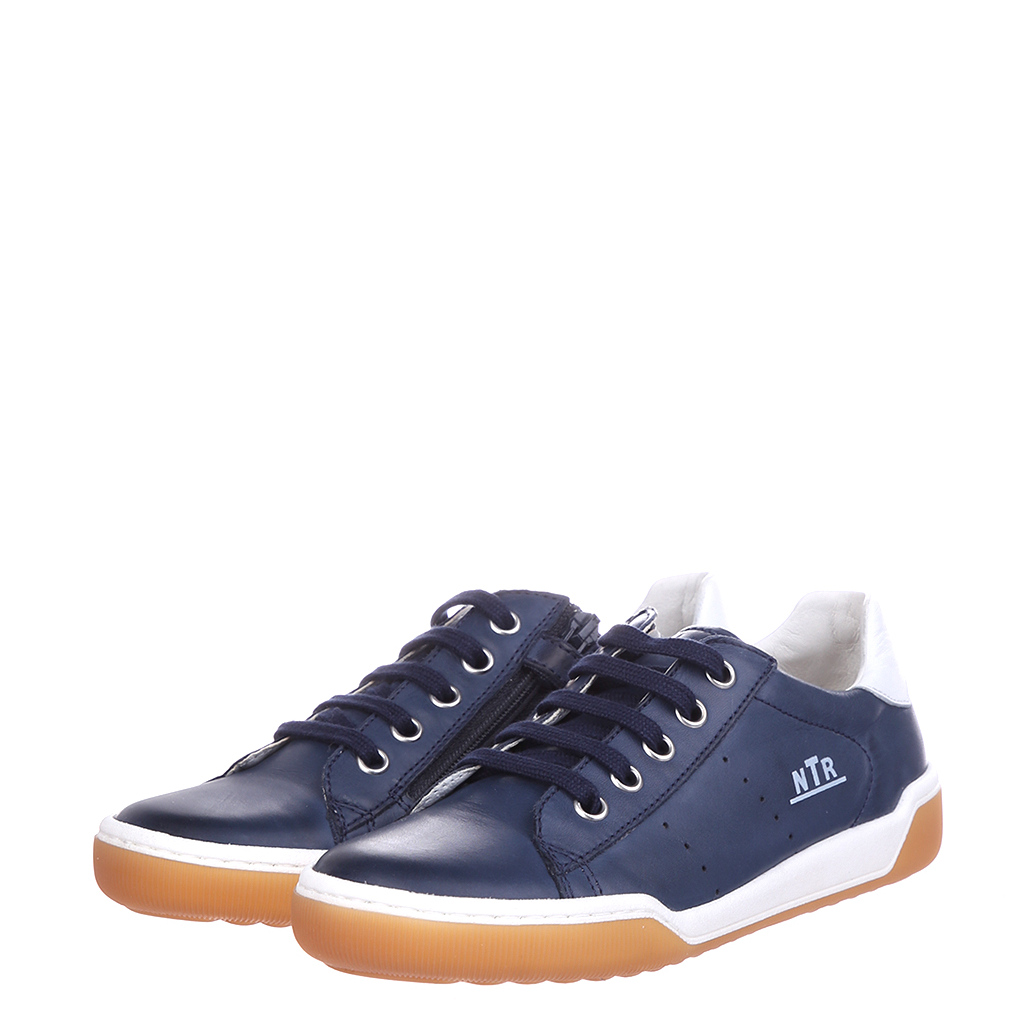 

Кеды Naturino Cliff zip nappa spaz navy-bianco 34 синий