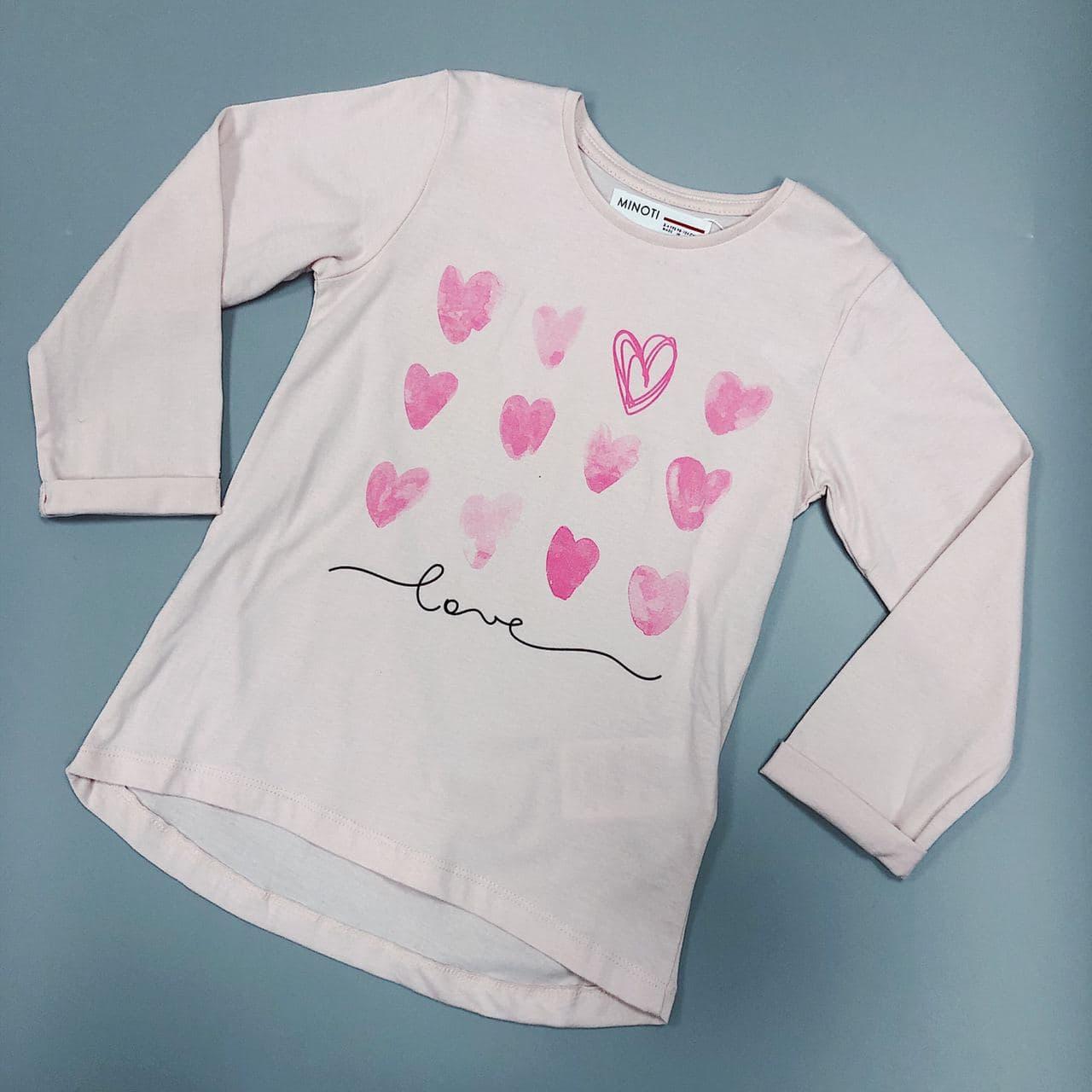 

Кофтинка для дівчаток Minoti 4KIDTEE13 Рожева 3-4 роки