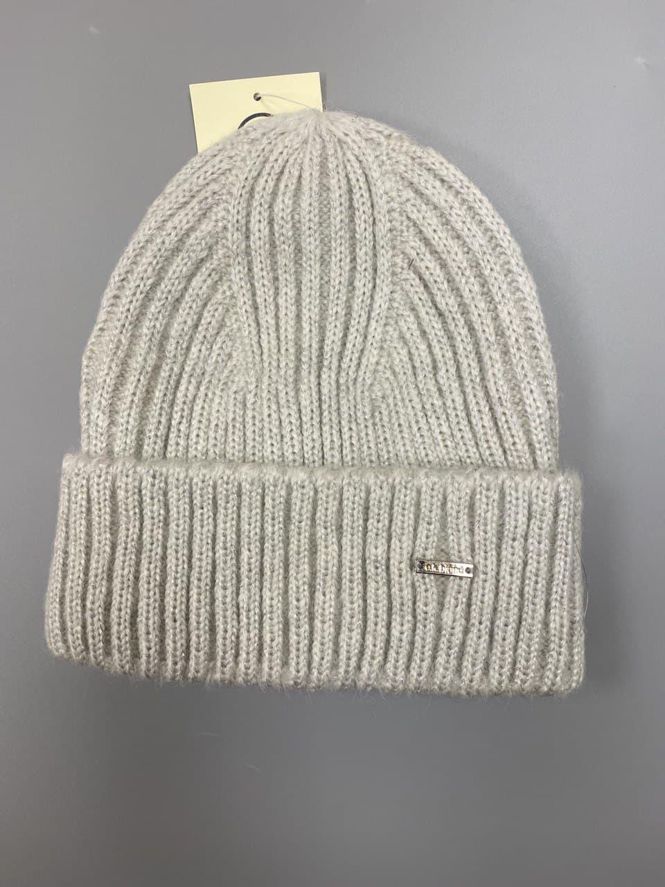 

Зимова шапочка для дівчат Elf-Kids Деббі з люриксом 52-54 Светло-серый