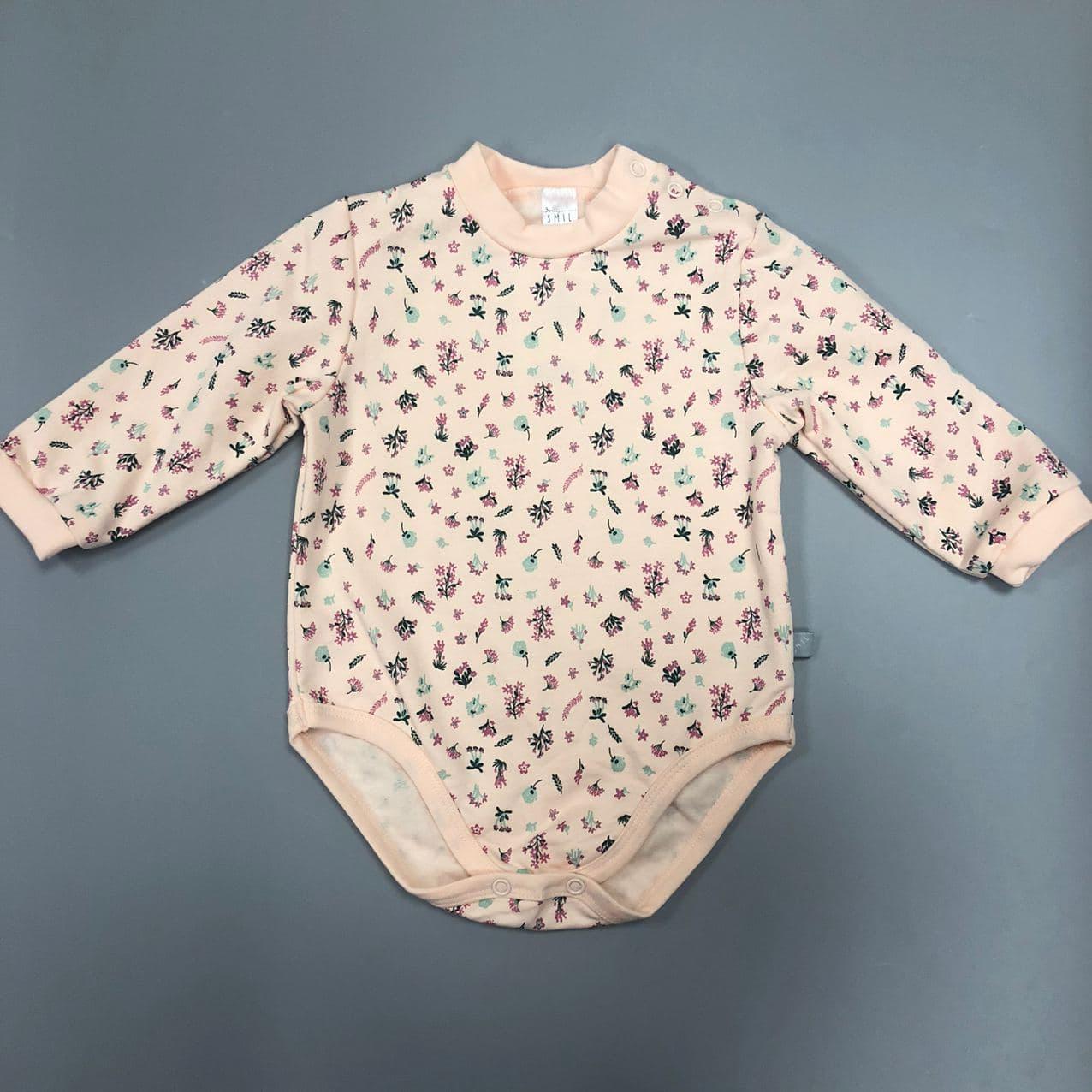 

Боді для малюків Smil 102680 Ніжні обійми 86р Персиковий