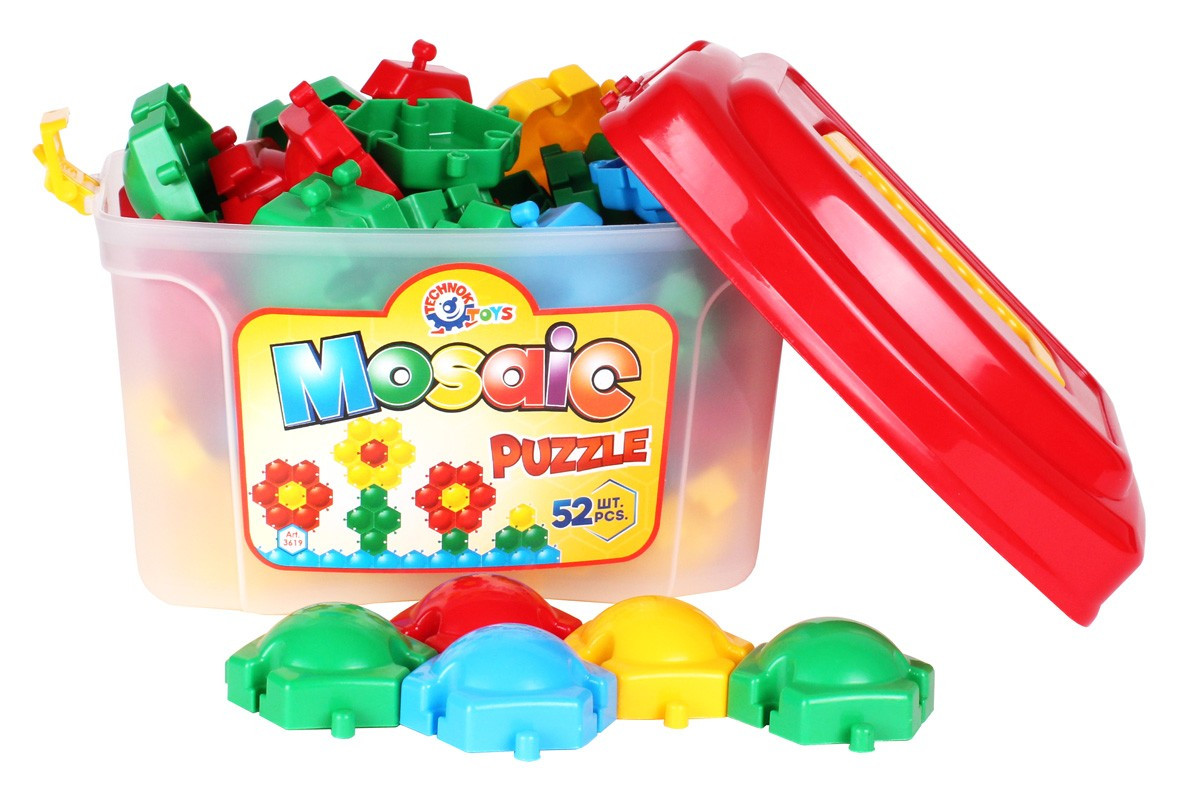 

Игрушка мозаика пазлы Пчелка ТехноК 52 детали арт. 3619