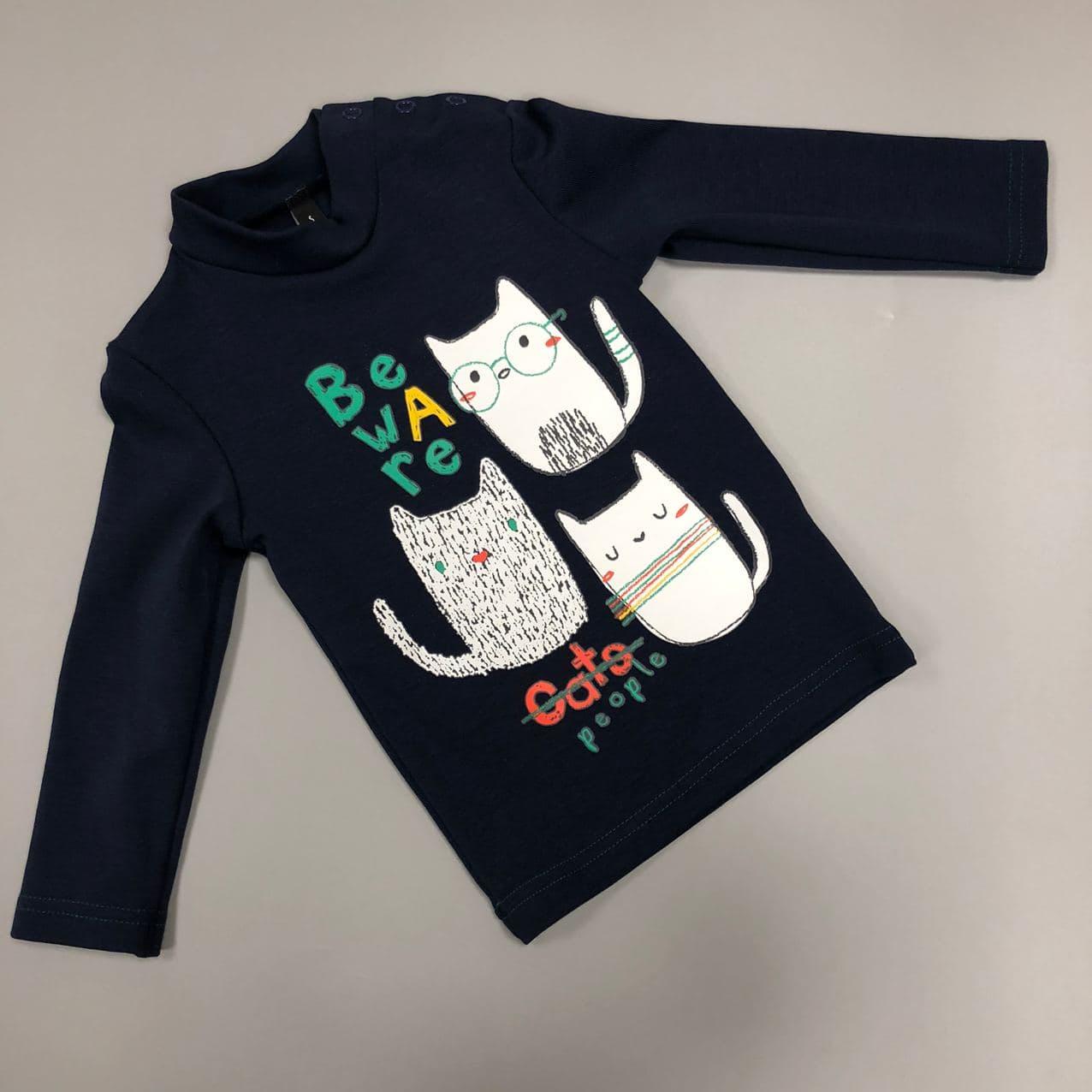 

Кофтинка для хлопчиків Smil Коти 114677 Темно-синій 86
