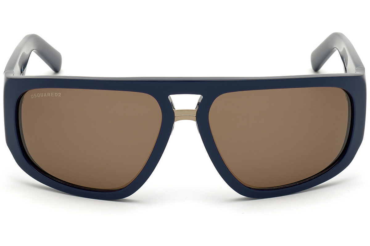 

Cолнцезащитные очки DSQUARED2 DQ0338 JUDD 90E - shiny blue / brown