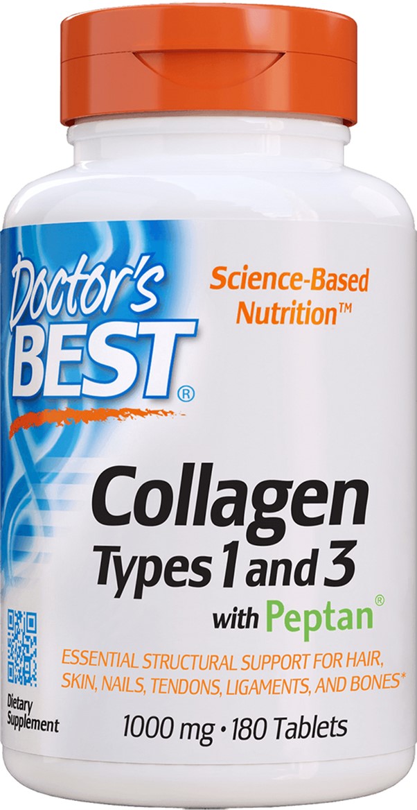 

Натуральная добавка Doctor's Best Коллаген Типов 1&3 1000 мг Peptan 180 таблеток (753950002043)