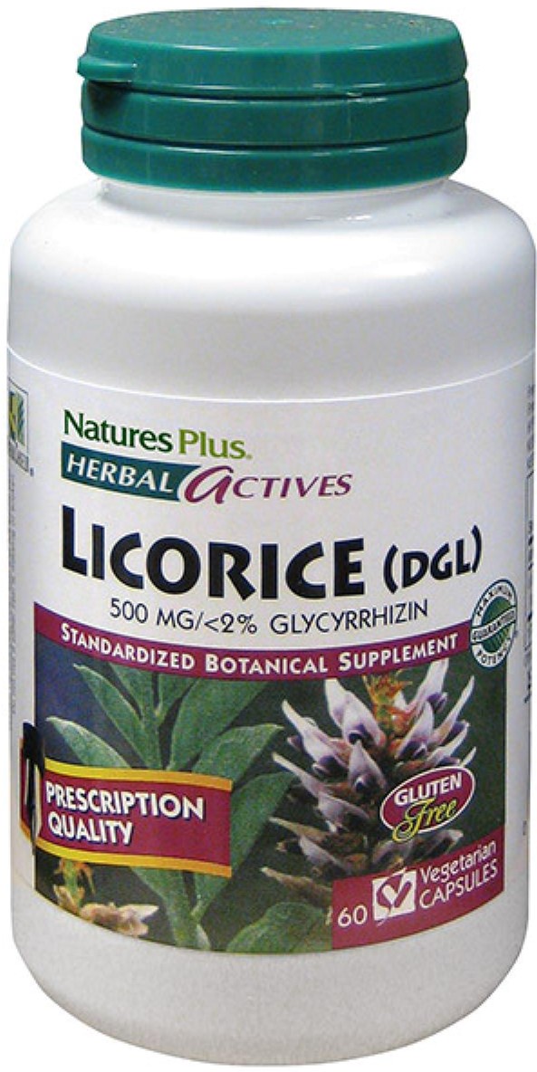 

Натуральная добавка Natures Plus Лакрица 500 мг Herbal Actives 60 гелевых капсул (97467072244)