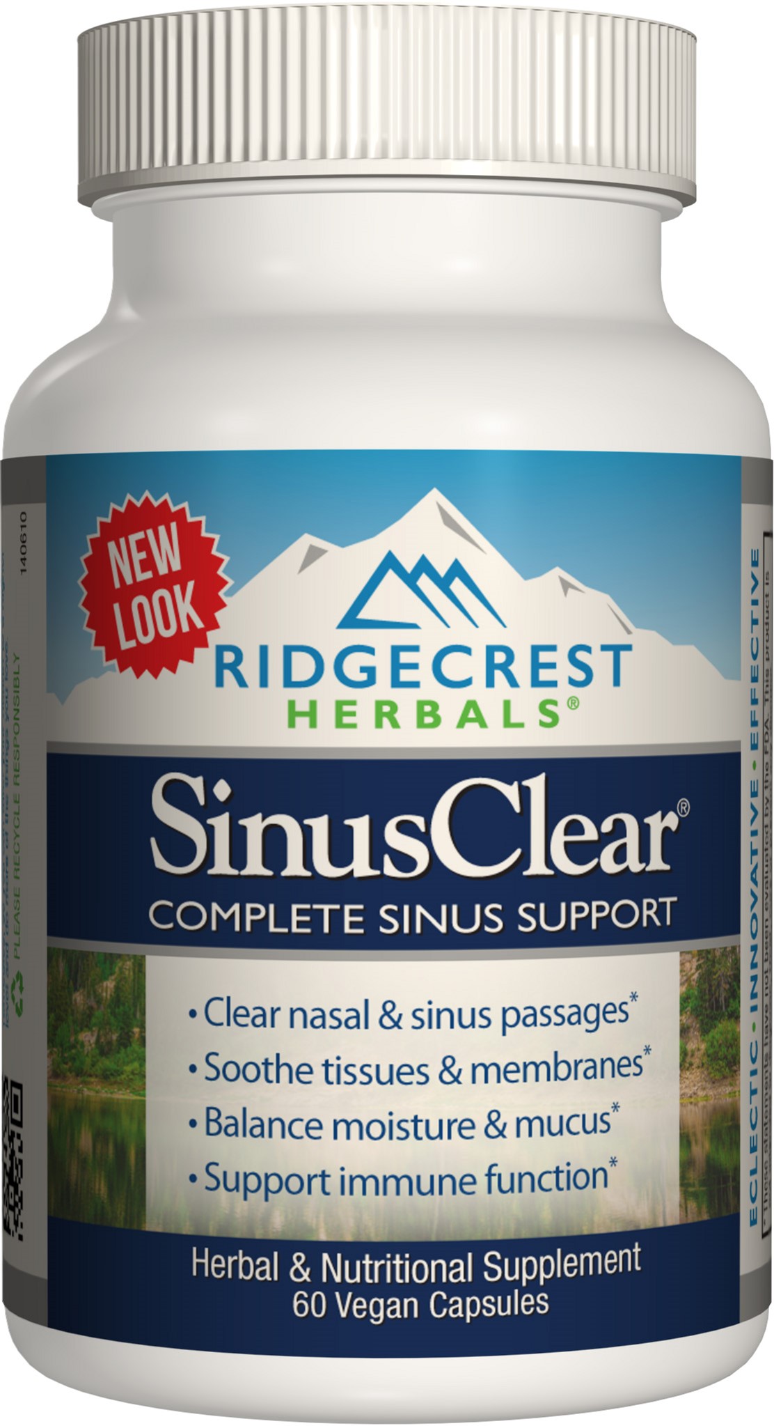 

Натуральная добавка Ridgecrest Herbals SinusClear 60 гелевых капсул (355724005870)