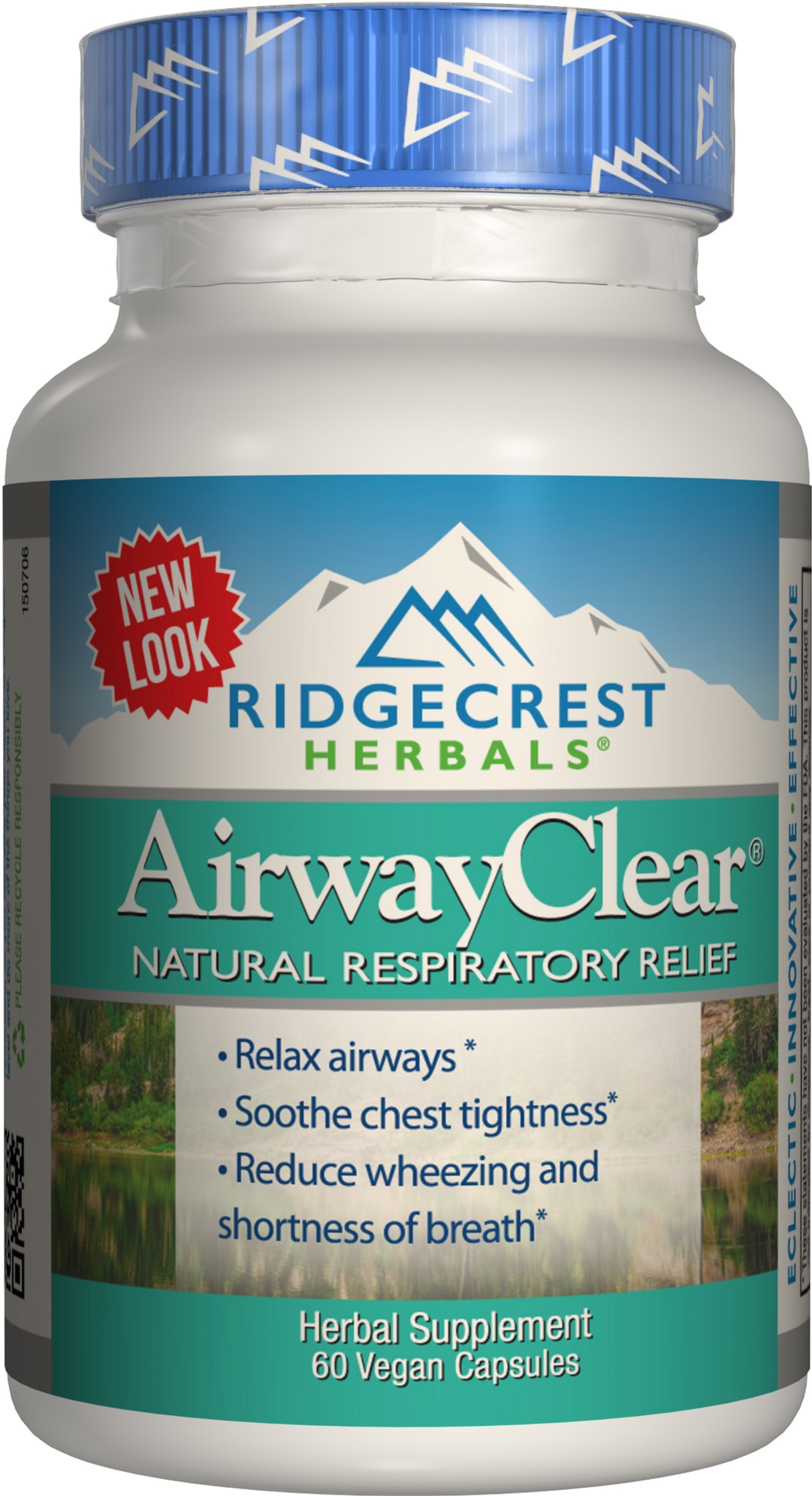 

Натуральная добавка Ridgecrest Herbals AirwayClear 60 гелевых капсул (355724001209)