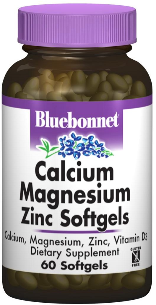 

Минералы Bluebonnet Nutrition Кальций Магний + Цинк 60 желатиновых капсул (743715007000)