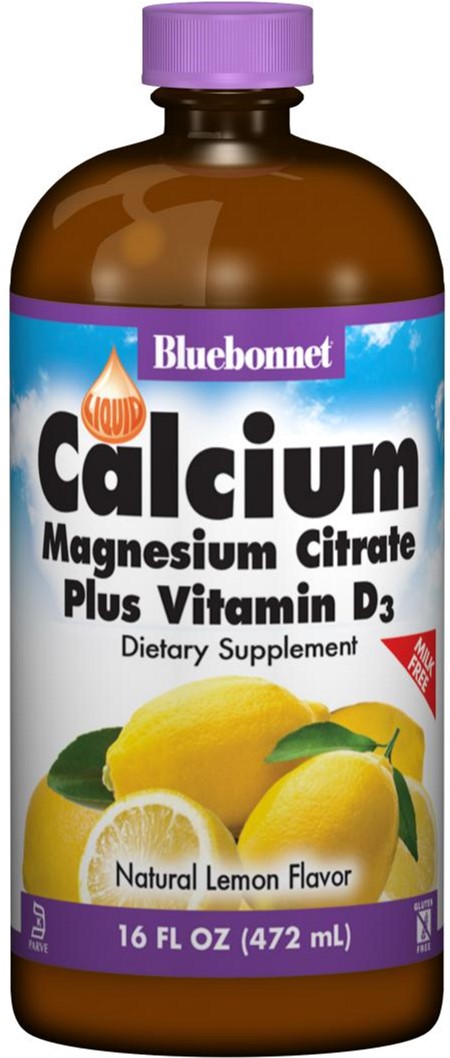 

Минералы Bluebonnet Nutrition Жидкий Кальций Цитрат Магния + Витамин D3 Лимон 16 жидких унций (472мл) (743715006881)