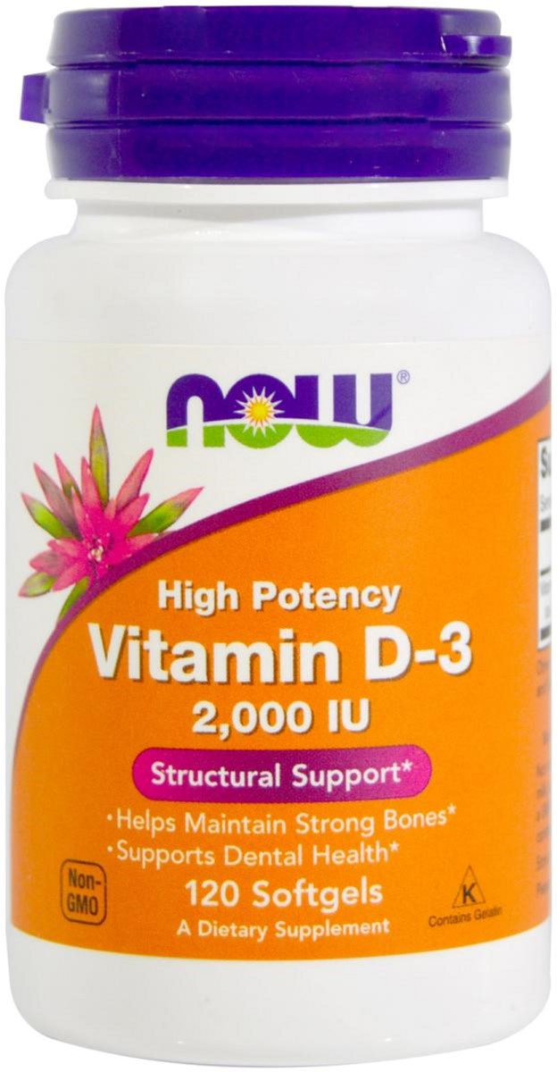 

Витамины Now Foods Витамин D3 2000IU 120 желатиновых капсул (733739003676)