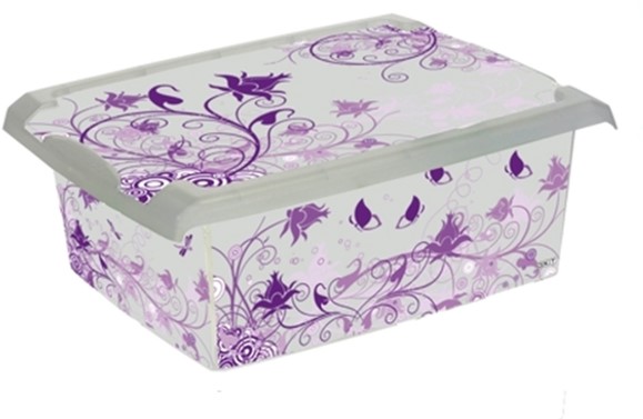 

Ящик для хранения Keeeper Puple Romance 29 x 14 x 39 см 10 л Прозрачный