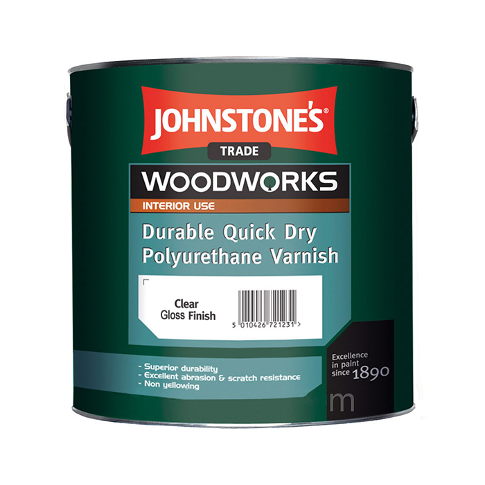 

Поліуретановий Лак JOHNSTONE'S Quick Dry Polyurethane Varnish Clear Gloss(2.5л)