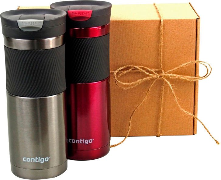 

Набор из двух термокружек Contigo Byron SnapSeal 591 мл Vivacious & Gunmetal