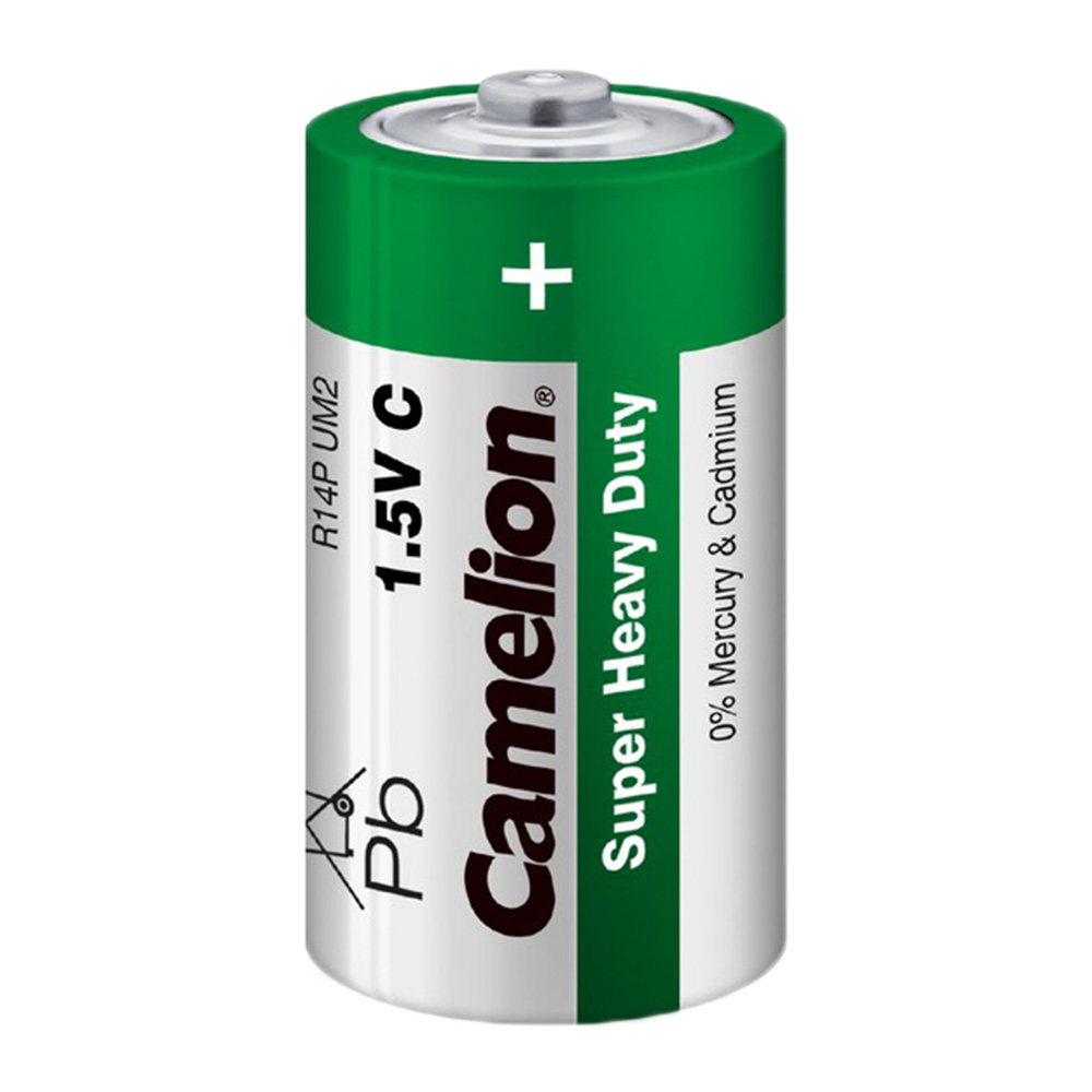 Батарейка Camelion Super Heavy Duty C R14P UM2 Zinc-Carbon, Green ...