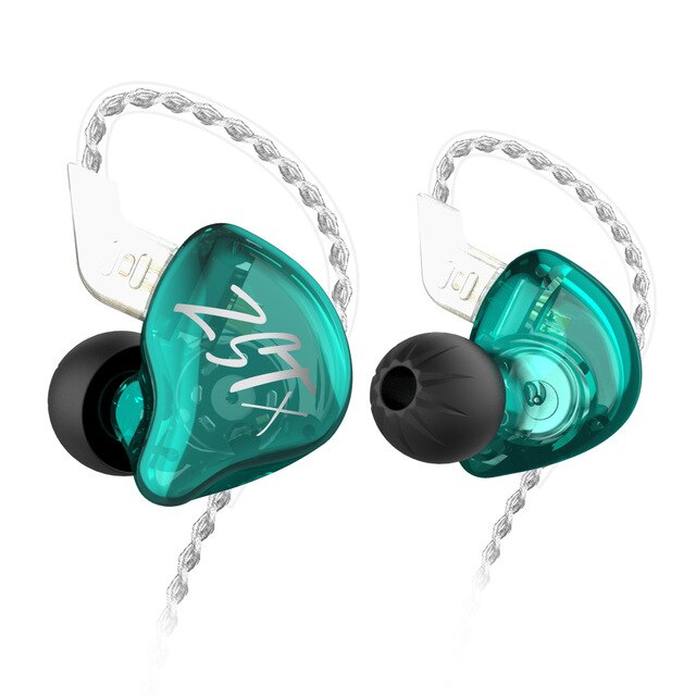 

Наушники KZ ZST X Mic проводные двухдрайверные гибридные Cyan (0085)