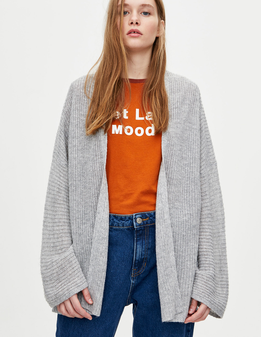 

Кардиган PULL & BEAR Ж1052488 (5582/301/803) цвет серый S