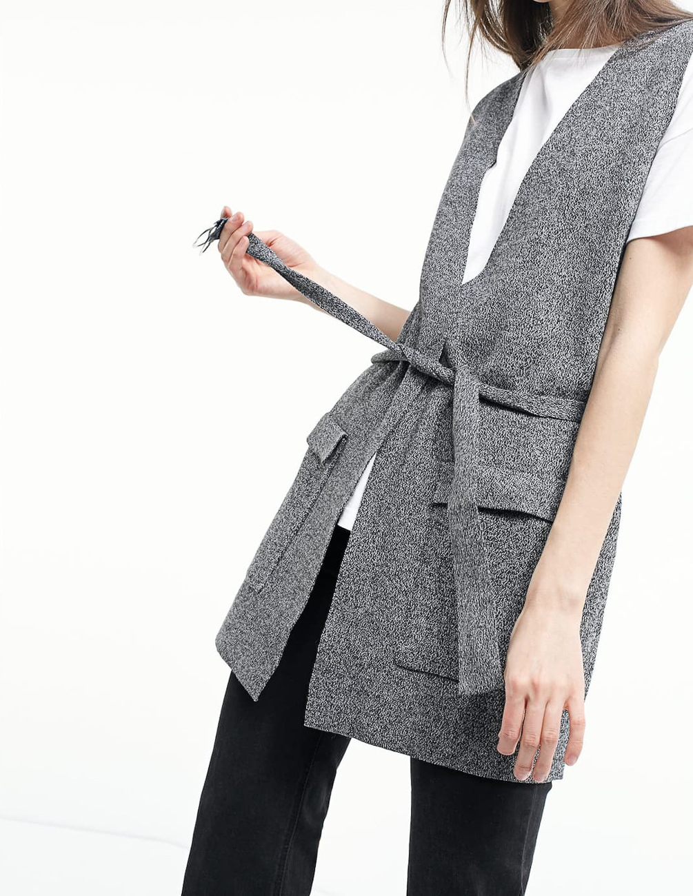 

Кардиган Stradivarius Ж1052336 (1640/433/250) цвет серый S