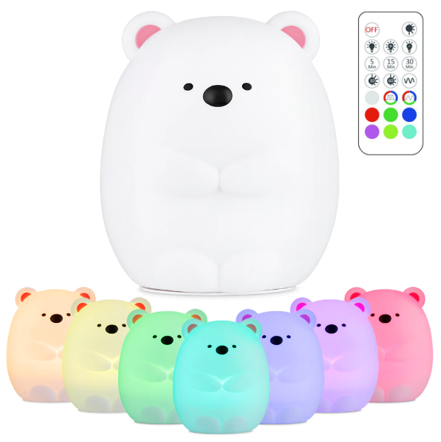 

Детский силиконовый ночник «Умка» 3DTOYSLAMP с пультом ДУ, 7 цветов