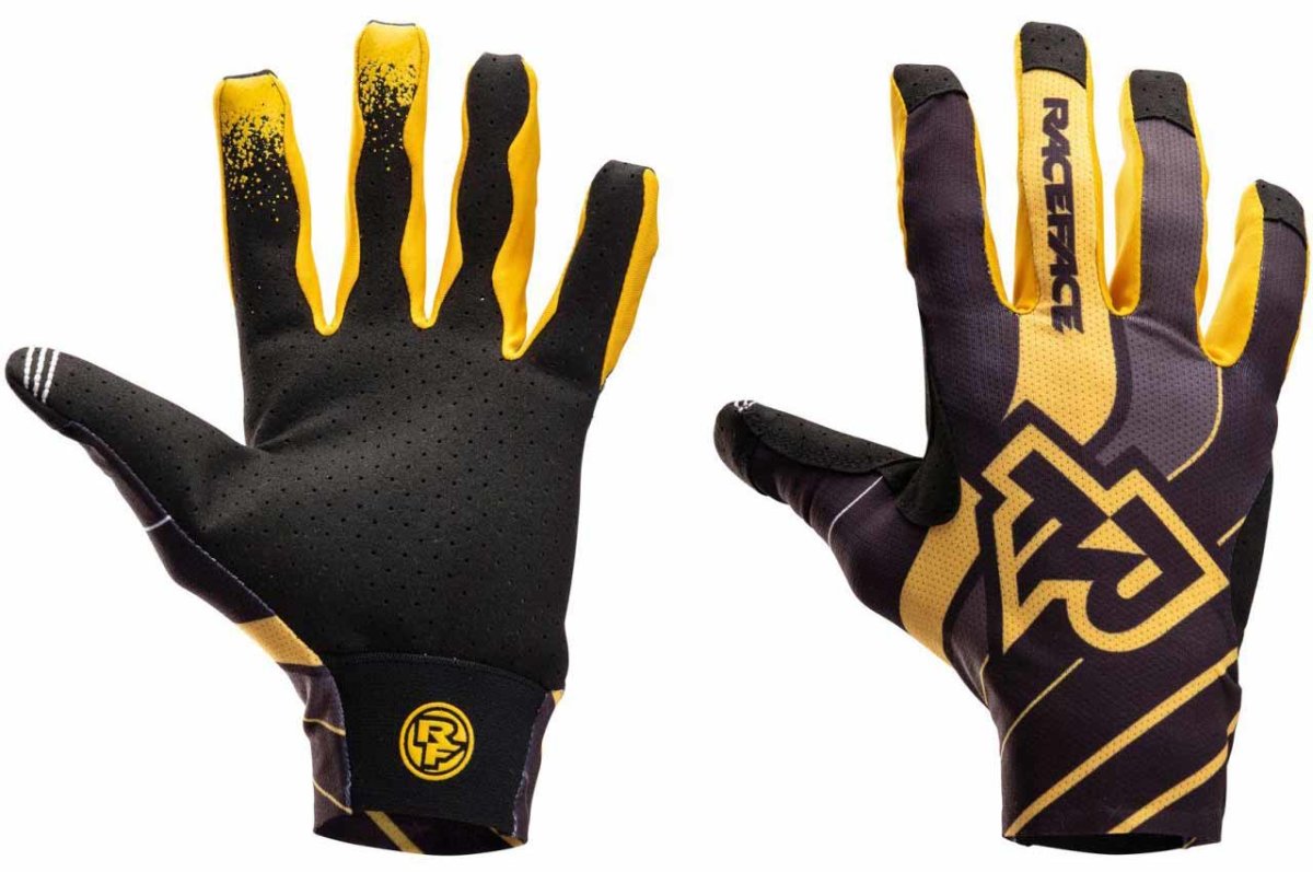 

Велоперчатки RaceFace INDY Черный-Желтый M