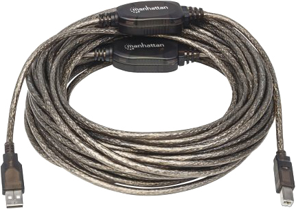 

Кабель Manhattan USB 2.0 AM-BM 15 м активный