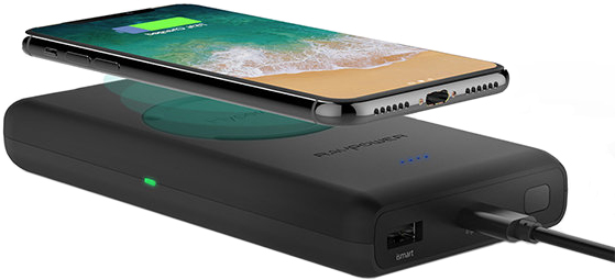

УМБ RAVPower Qi 10400 mAh Black (RP-PB080)