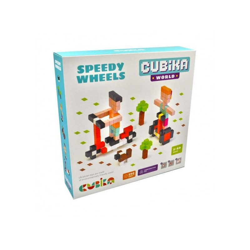 

Конструктор дерев.Cubika World "Швидкі колеса" №15290