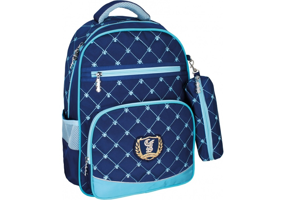 

Рюкзак "CoolForSchool" Prestige, Royal Blue 1від.,2карм.+пенал 16" №CF86133/400