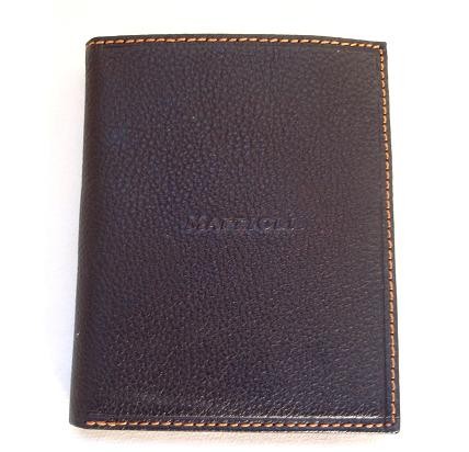 

Мужской кожаный кошелек-визитница Mattioli 7751dark-brown