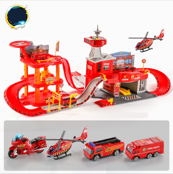 

Детская парковка KUBAOT игровой набор красный 01822