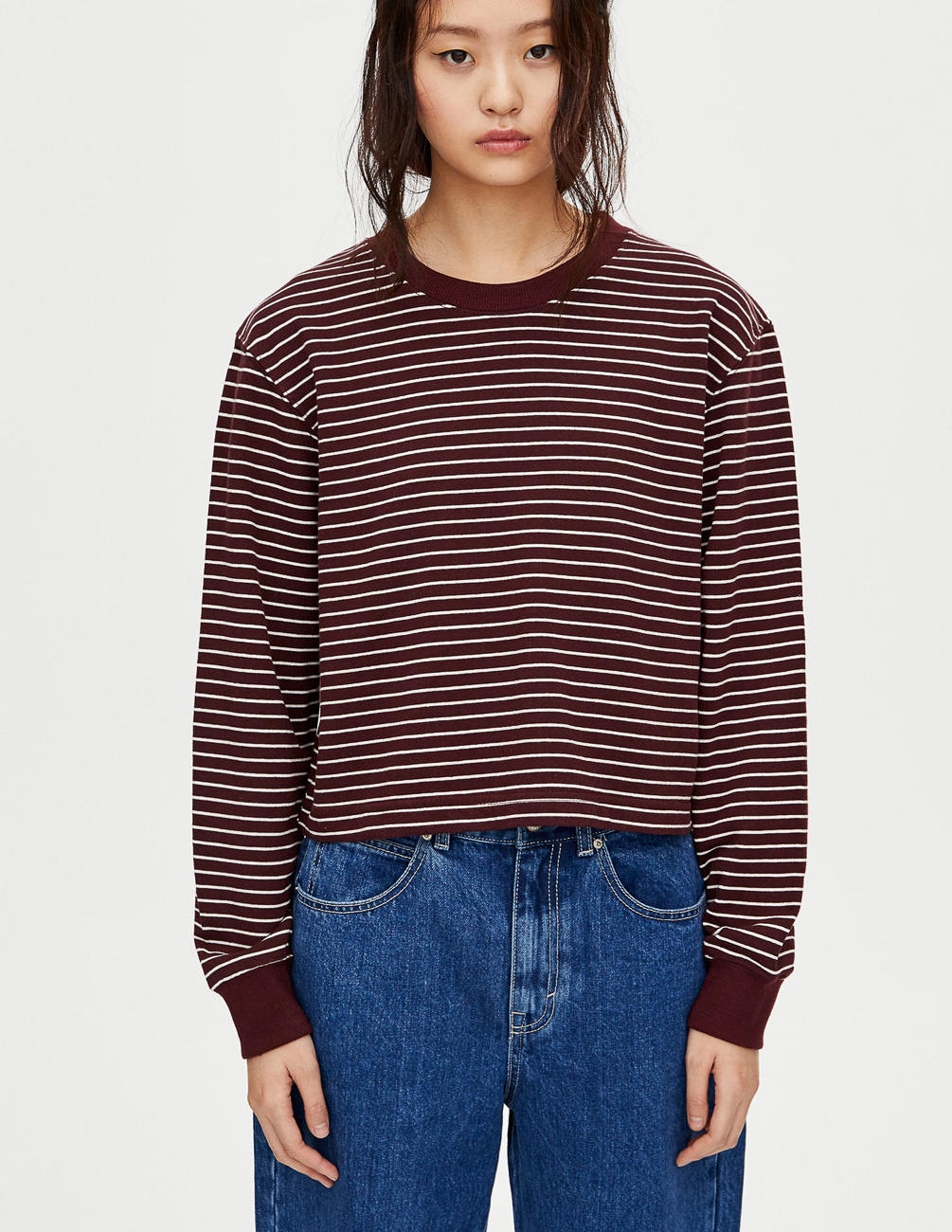

Свитшот PULL & BEAR Ж1052658 (5590/383/606) цвет бордовый S