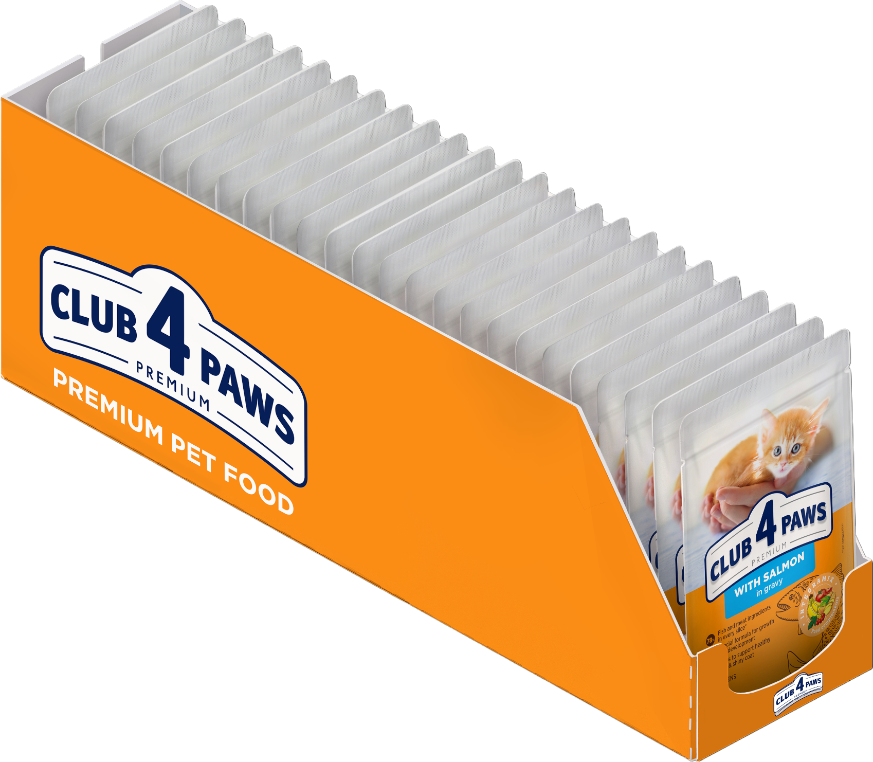 Вологий корм Club 4 Paws Kitten Salmon in gravy 80 г