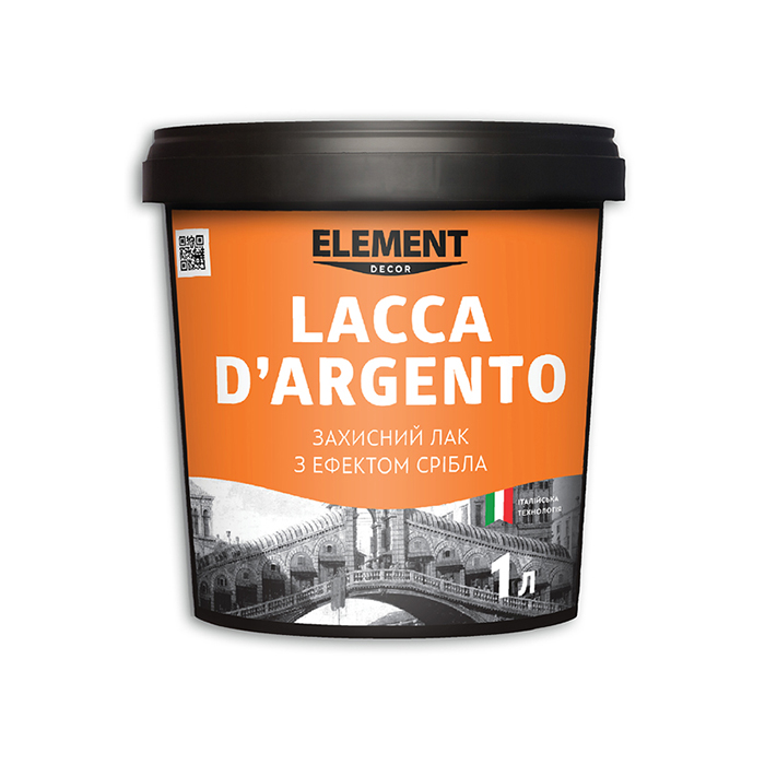 

Лак Element Decor LACCA D'ARGENTO Silver (1 л)