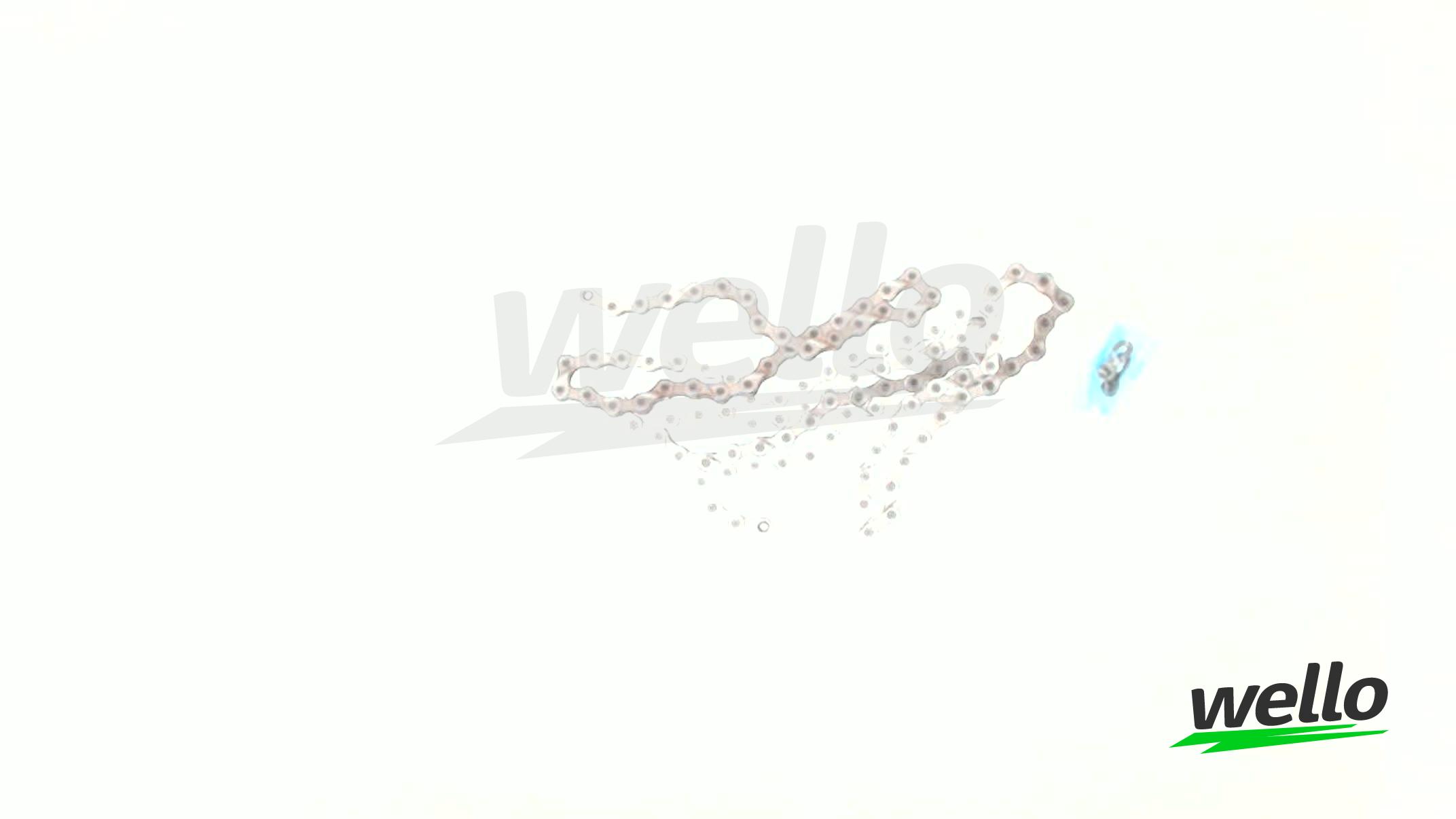 

Цепь велосипедная (1/2х11/128 116L, X9) (горная, хром) KL