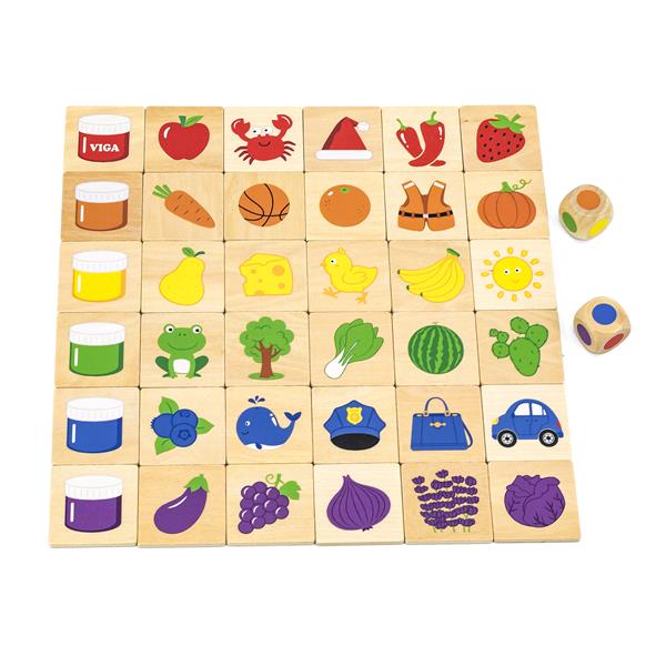 

Деревянный пазл-игра Изучаем цвета Viga Toys (det0003079) Разноцветный